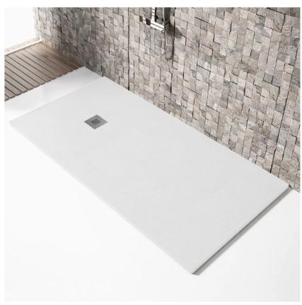 Receveur de douche MADISON en résine 70x160 Blanc avec bonde incluse - RESIBLOCK con referencia PDM16070BL de la marca RESIBLOCK S.L