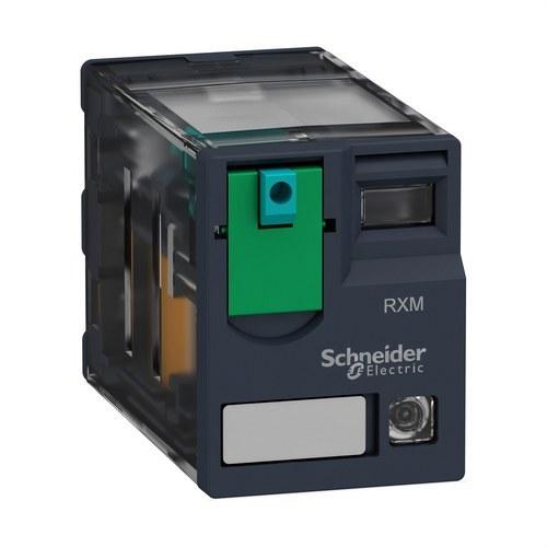 Relé miniatura enchufable Zelio Relay 6A 4PDT LED 24 V CC con referencia RXM4AB2BD de la marca SCHNEIDER ELECTRIC