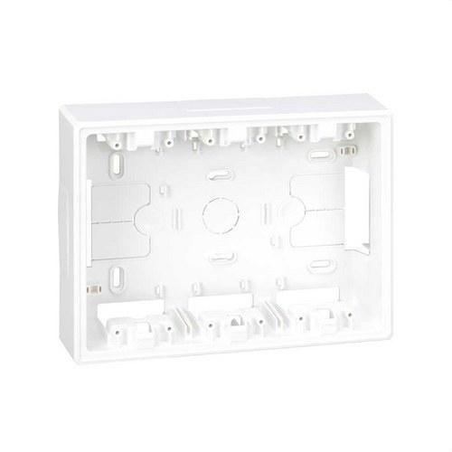 Base caja de pared de superficie para 3 elementos dobles blanco Simon 500 Cima con referencia 51050003-030 de la marca SIMON