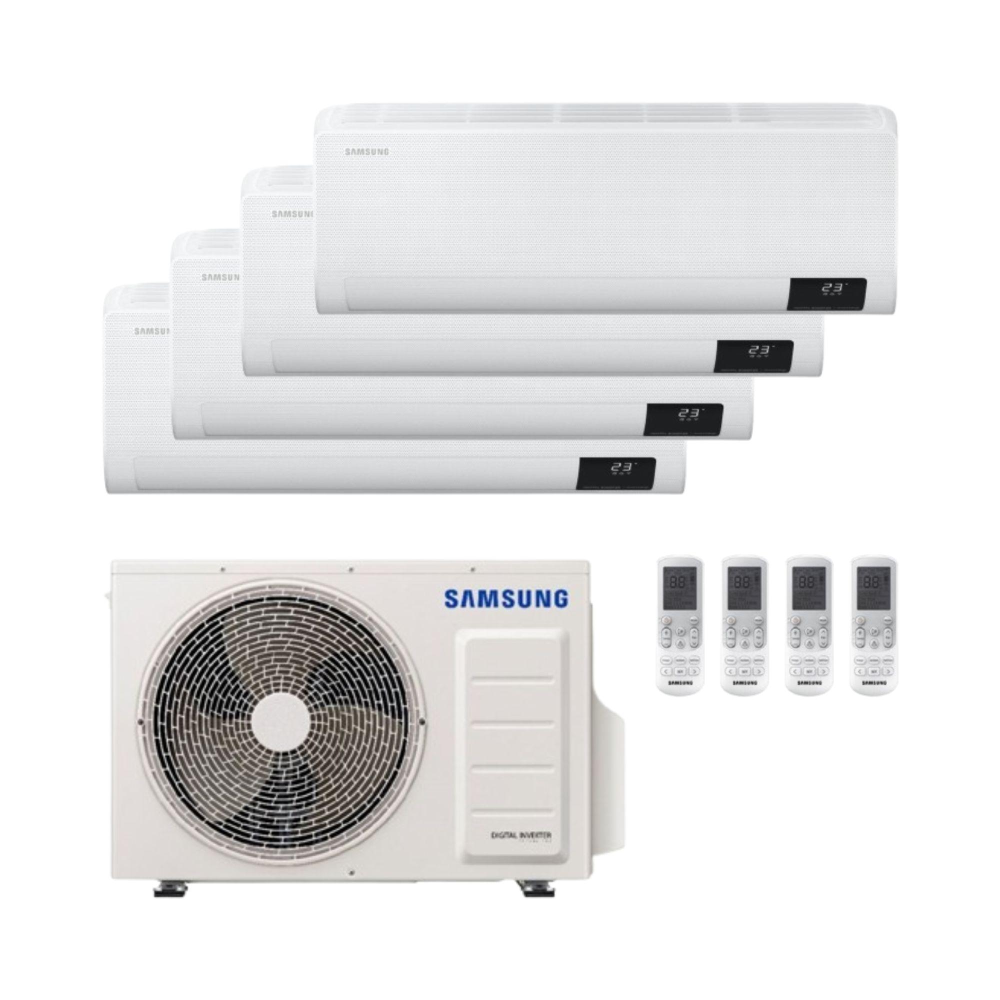 Aire acondicionado 4x1 con wifi Samsung Wind Free Comfort 2,5kW + 2,5kW + 2,5kW + 3,5kW con referencia SAMFJM4X180-09090912 de la marca SAMSUNG