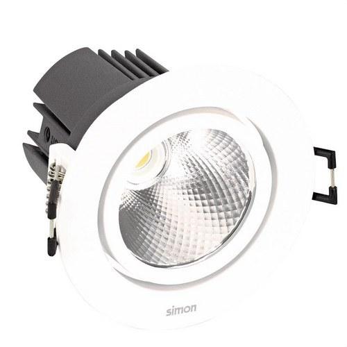 Downlight LED 703.23 Orientable Redondo 3000K WIDE FLOOD blanco con referencia 70323030-483 de la marca SIMON