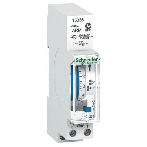 Interruptor horario analógico IH 24H CON 1 módulo 100H 1C-16A con referencia 15336 de la marca SCHNEIDER ELECTRIC