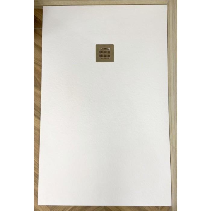 Plato de ducha de pizarra blanco 150x70cm con referencia 53004217 de la marca ACQUABELLA