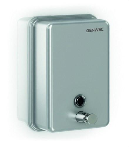 Dosificador de sabó vertical 1100ml inox 304 setinat amb referència GW04 01 04 01 de la marca GENWEC