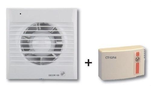 Kit extractor de bany Decor-100C 12V+CT-12/14 amb referència 5210306600 de la marca SOLER & PALAU