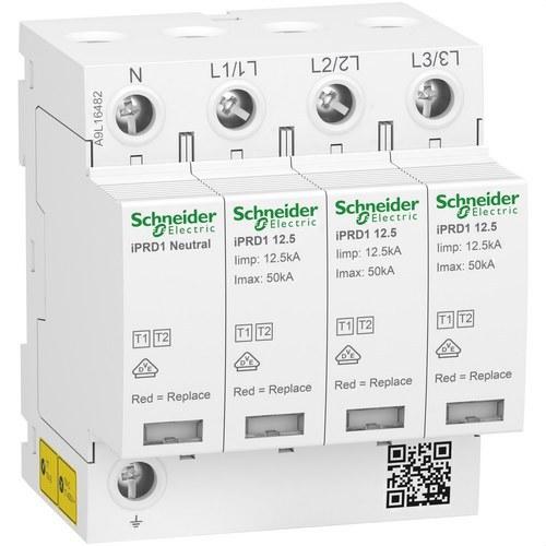 Limitador de sobretensiones transitorias tipo 1+2 Acti9 iPRD1 3P+N 12;5r 350V con referencia A9L16482 de la marca SCHNEIDER ELECTRIC