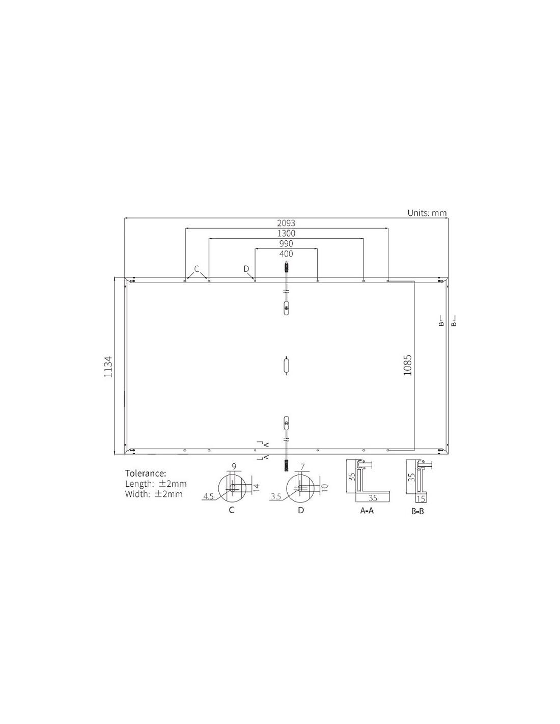 Pack 31 Panel solar de 505W Longi HI-MO5m LR5-66HPH-505M con referencia LR5-66HPH 505WP de la marca LONGI