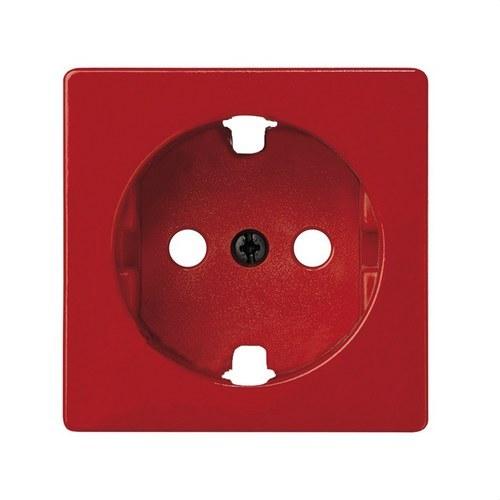 Tapa con dispositivo de seguridad para la base de enchufe schuko rojo Simon 82 con referencia 82041-37 de la marca SIMON