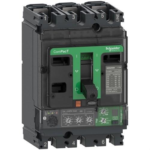 Interruptor automático ComPacT NSX160N 50kA AC 3P3R 160A Micrologic 4.2 con referencia C16N34V160 de la marca SCHNEIDER ELECTRIC