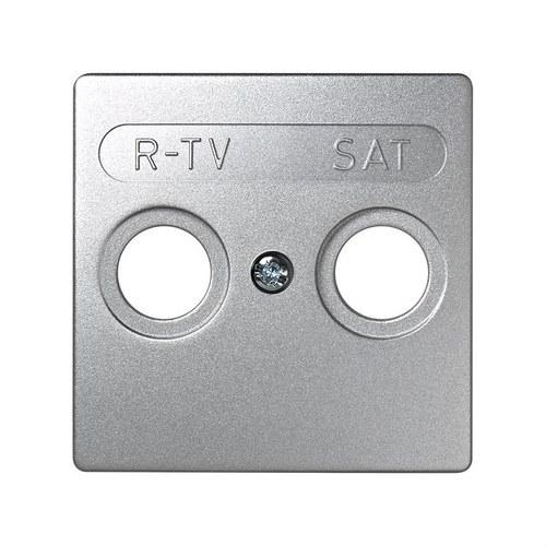 Placa para tomas inductivas de R-TV+SAT aluminio Simon 73 Loft con referencia 73097-63 de la marca SIMON