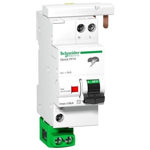 Limitador de sobretensiones transitorias Acti9 Quick PF 1P+N 10 kA Tipo 2 con referencia A9L16617 de la marca SCHNEIDER ELECTRIC