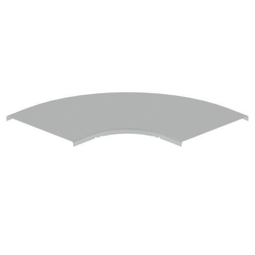 Tapa curva plana de 90º gris 300 U23X con referencia 66311 de la marca UNEX