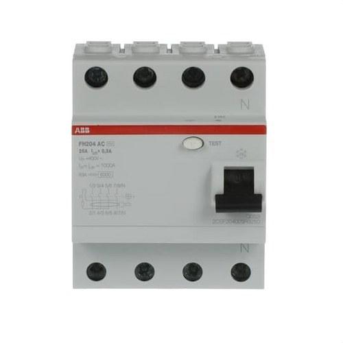 Diferencial 4P 25A Clase AC 300mA con referencia 2CSF204003R3250 de la marca ABB