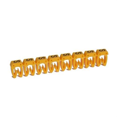 Etiqueta para cableado CAB 3 - Letra S hasta 6mm2 con referencia 038378 de la marca LEGRAND