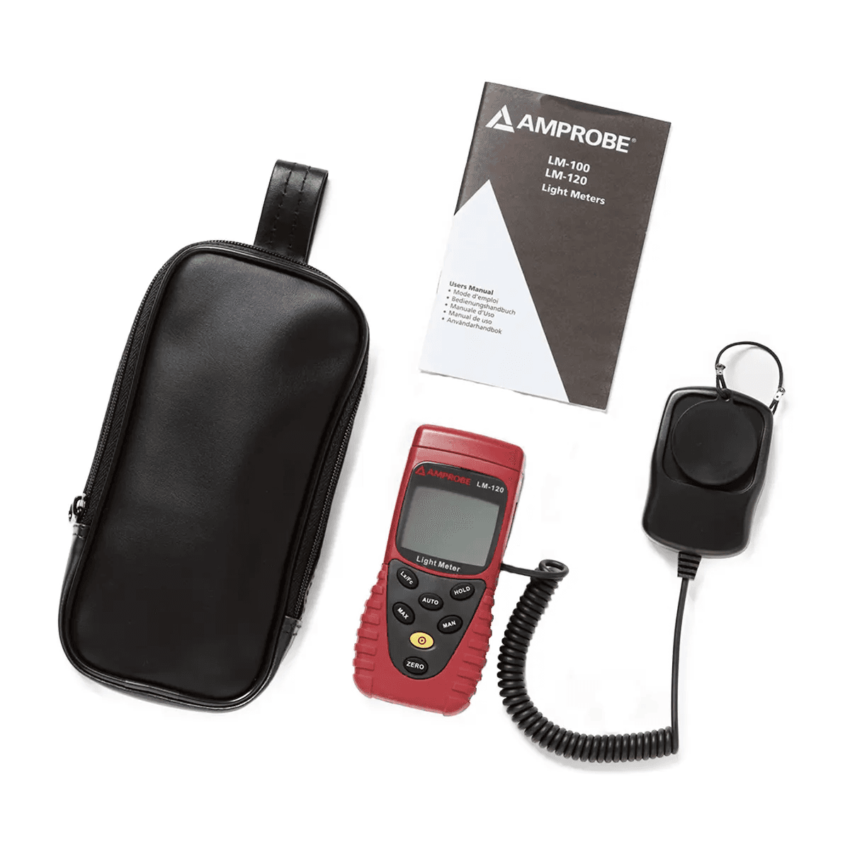 Luxómetro digital de rango automático y manual Fluke LM-120 con referencia 3052353 de la marca FLUKE