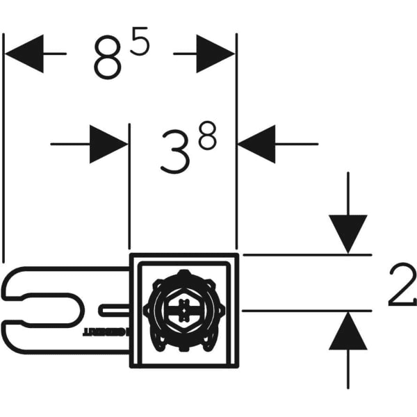 Juego de anclaje de pared para montaje individual Geberit Duofix con referencia 111.815.00.1 de la marca GEBERIT