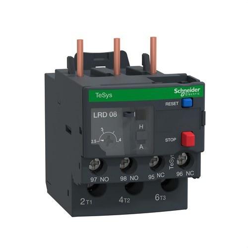 Relé térmico 2,5-4A con referencia LRD08 de la marca SCHNEIDER ELECTRIC