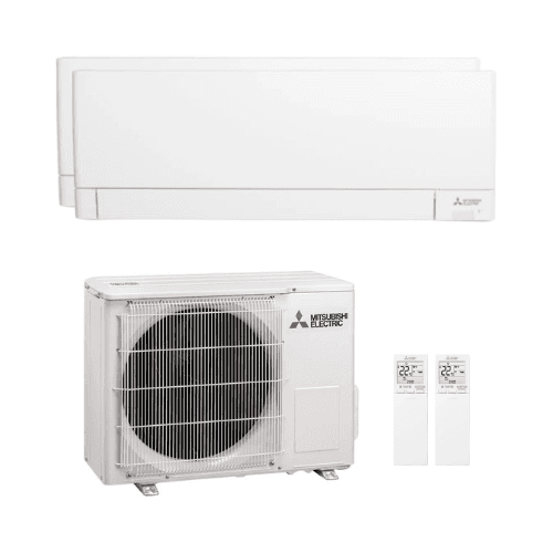 Aire acondicionado 2x1 con wifi y filtro PlasmaQuad+ Mitsubishi 3,5 kW 12000 BTU