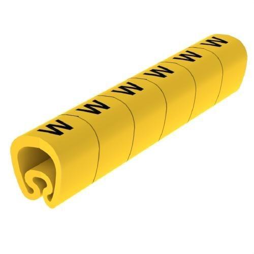 Señalizadores precortados amarillos Ø8 PVC plastificados con referencia 1812-W de la marca UNEX
