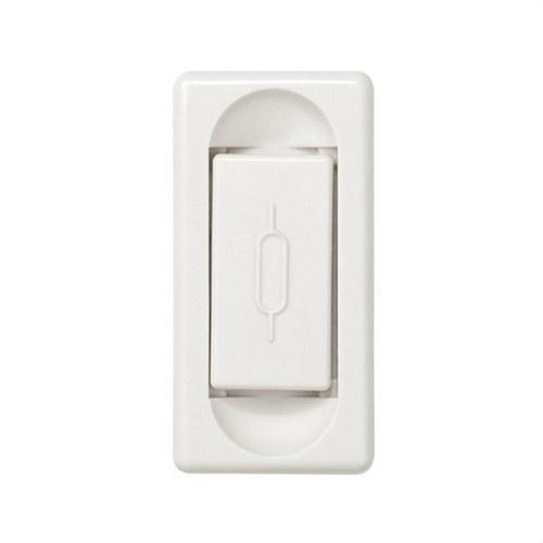 Base portafusibles de medio elemento para fusibles cilíndricos 16A 250V y de tamaño 5x20mm blanco Simon 27 Play con referencia 27000-34 de la marca SIMON