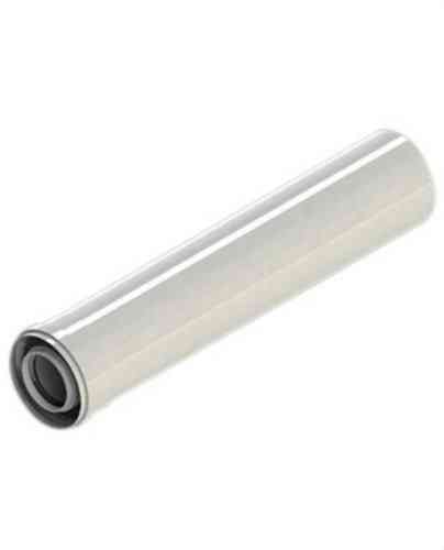 Tubo chimenea diámetro 60/100mm de 1000mm macho-hembra aluminio blanco con referencia 610-1000MHP1 de la marca FIG