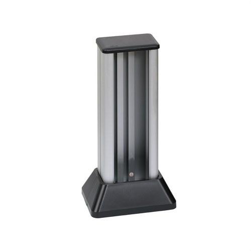 Minicolumna aluminio de 2 caras para 4 elementos por cara y embellecedores grafito Simon 500 Cima con referencia 52550222-033 de la marca SIMON