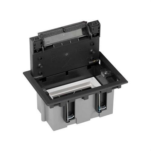 Caja de suelo regulable para 2 elementos en instalación de suelo técnico grafito Simon 500 Cima con referencia 52050101-038 de la marca SIMON