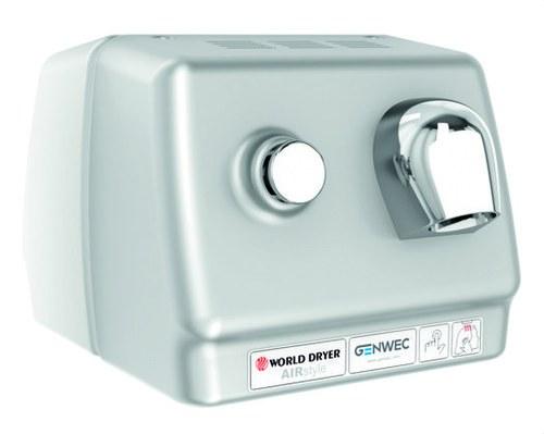 Airstyle Push-Button Hand Dryer Satin Stainless Steel with reference GW02 06 04 01 from the brand GENWEC