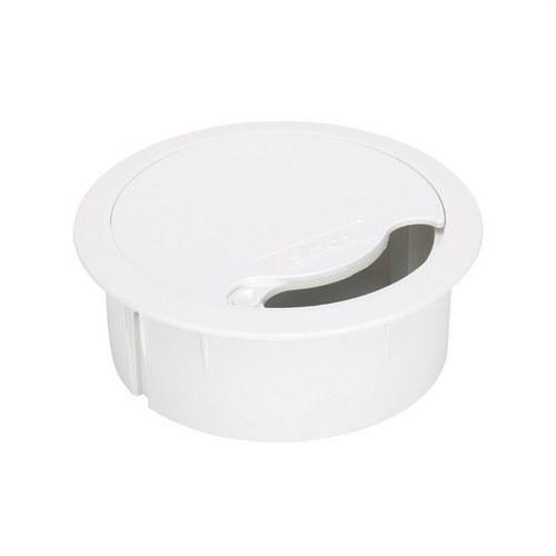 Salida de cables para instalación en suelo técnico o en mobiliario blanco Simon 500 Cima con referencia 52055000-030 de la marca SIMON