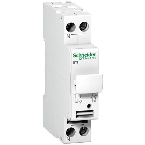 Portafusible aislable Acti9 STI 1P+N 500V con referencia A9N15646 de la marca SCHNEIDER ELECTRIC