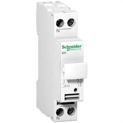 Portafusibles seccionador STI 1P+N 500V con referencia A9N15646 de la marca SCHNEIDER ELECTRIC