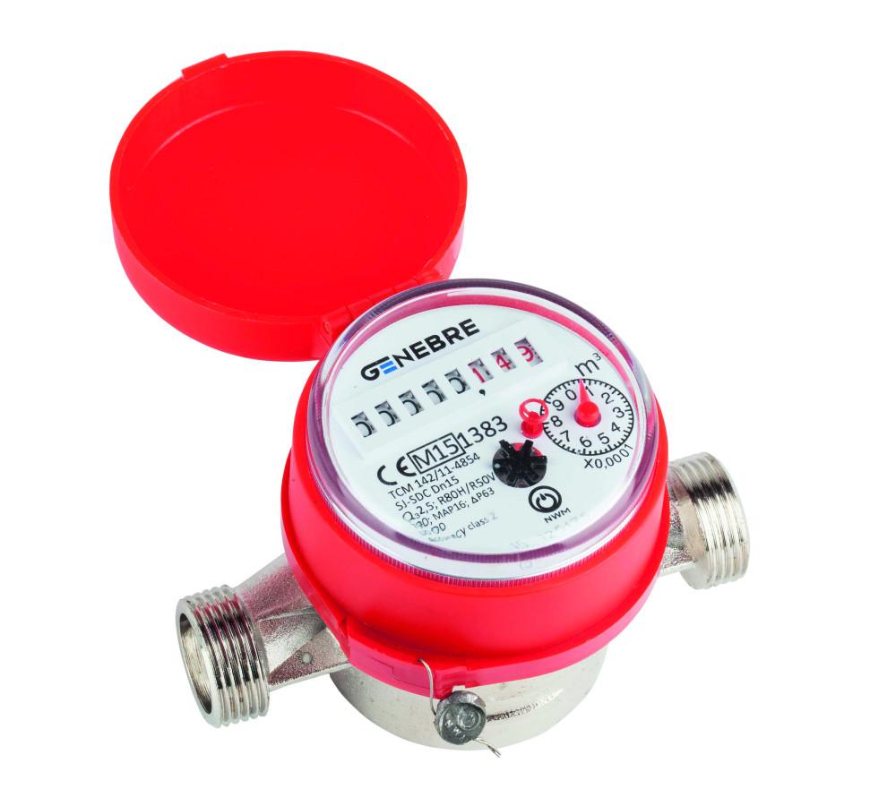 Comptador d'aigua calenta 3/4 x 3/4" DN15 amb referència 6111C 05 de la marca GENEBRE