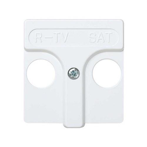 Placa para tomas inductivas de R-TV+SAT blanco Simon 27 Play con referencia 27097-34 de la marca SIMON
