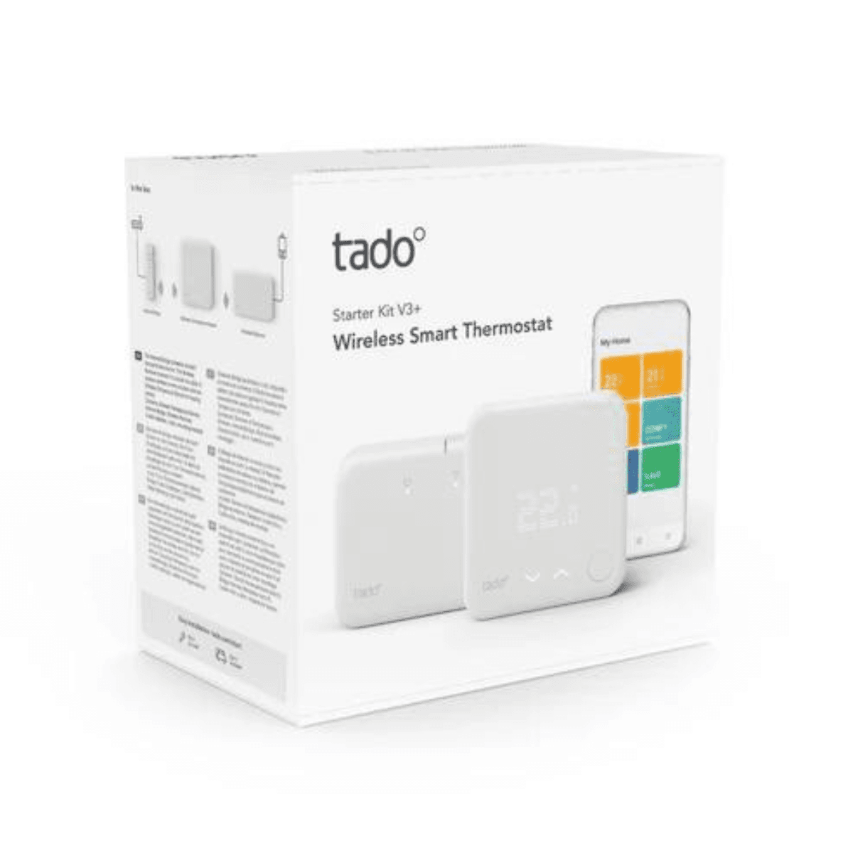 Kit d'inici termòstat intel·ligent sense fil TADOº V3+ amb WiFi i APP amb referència ST KIT W V3 + de la marca TADOº