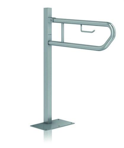 Barra de apoyo abatible 800mm columna inox satinada con referencia GW11 09 04 01 de la marca GENWEC