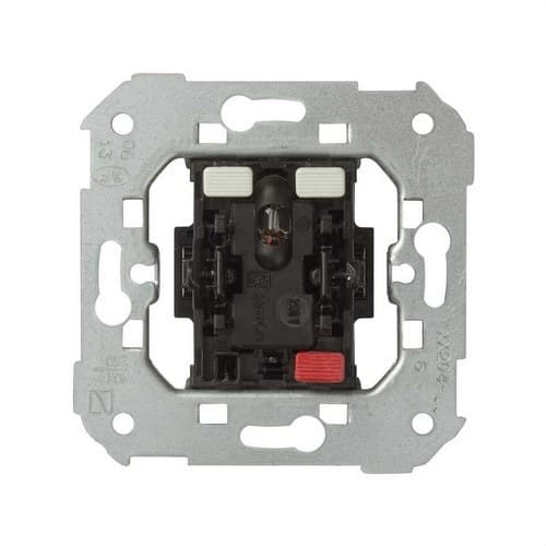 Conmutador con luminoso incorporado y sistema de embornamiento rápido Simon 75 con referencia 75204-39 de la marca SIMON