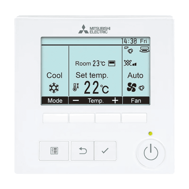 Control remoto Mitsubishi Deluxe PAR-41MAA con referencia PAR-41MAA de la marca MITSUBISHI