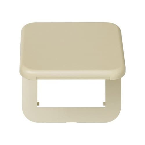 Tapa abatible con dispositivo de seguridad para la base de enchufe schuko marfil Simon 31 con referencia 31690-31 de la marca SIMON