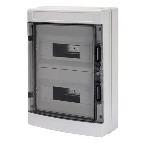 Quadre estanc de distribució de superfície 24 mòduls (12x2) amb referència GW40104 de la marca GEWISS
