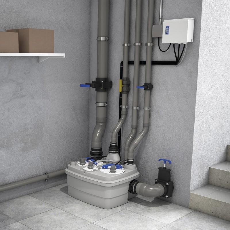 Estación de bombeo general SFA SANICUBIC 2 Pro Smart con referencia R4STDIP68NMSMART de la marca SFA SANITRIT