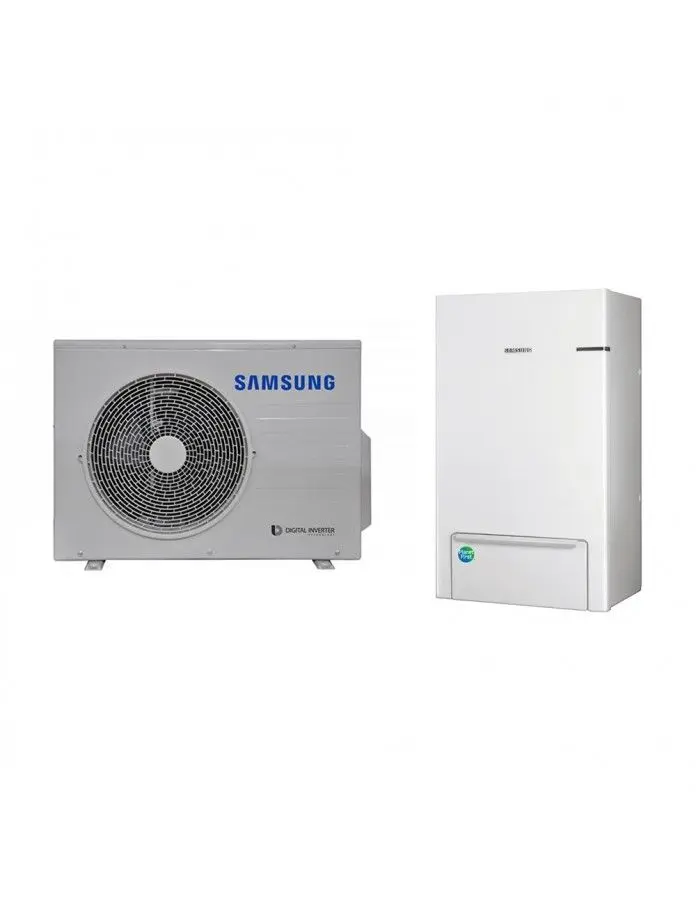 Conjunto aerotermia bibloc Samsung EHS Split 5kW con referencia SAMEHSSPLIT5 de la marca SAMSUNG