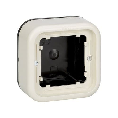 Caja de superficie baja para 1 elemento marfil Simon 31 con referencia 31750-31 de la marca SIMON