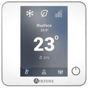 Termostato cableado Airzone Blueface Zero 32Z blanco con referencia AZDI6BLUEZEROCB de la marca AIRZONE
