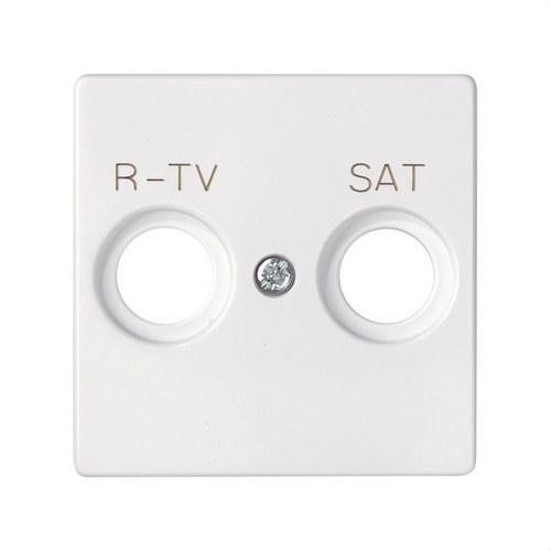 White R-TV+SAT Inductive Socket Plate Simon 82 with reference 82097-30 from the brand SIMON