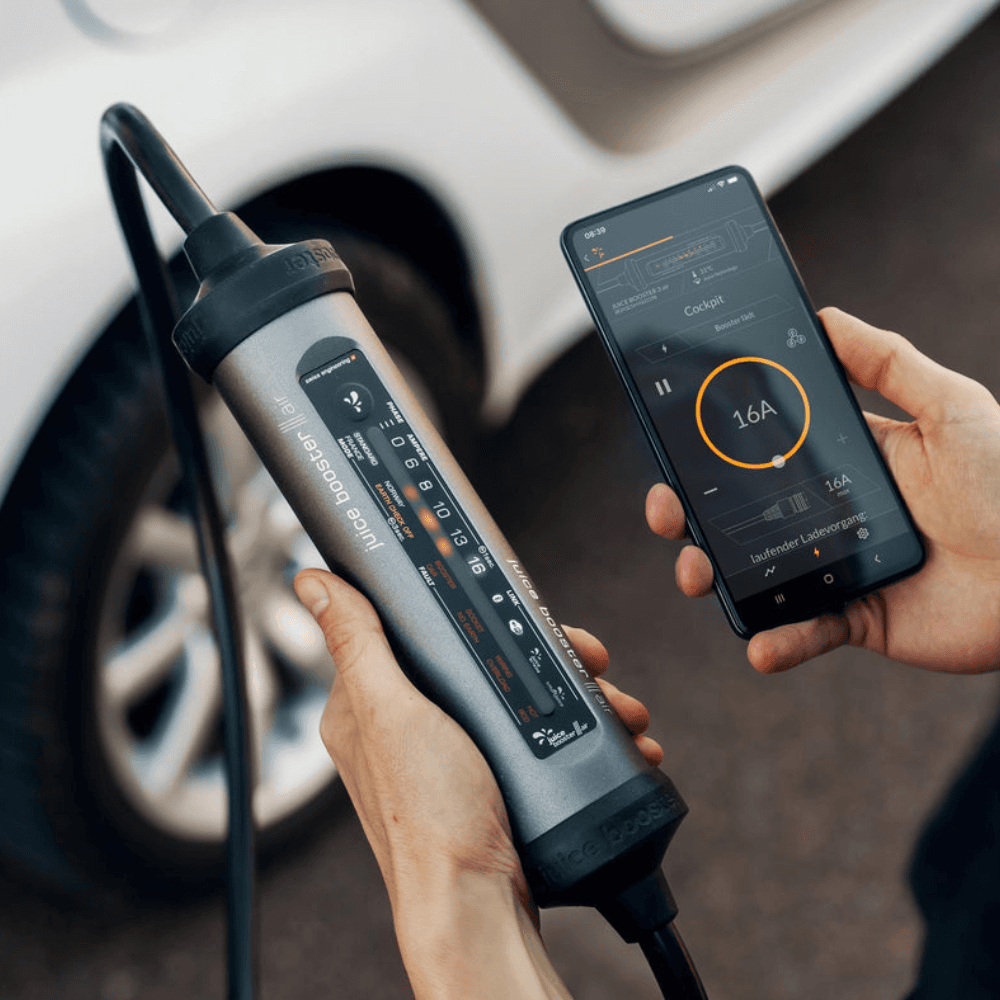 Cargador portátil coche eléctrico Juice Booster 3 air Basic Set con referencia EL-JB3AE2 de la marca JUICE