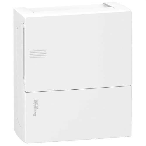 Caixa de distribució de superfície MINI PRAGMA 8 mòduls porta cega amb referència MIP10108 de la marca SCHNEIDER ELECTRIC