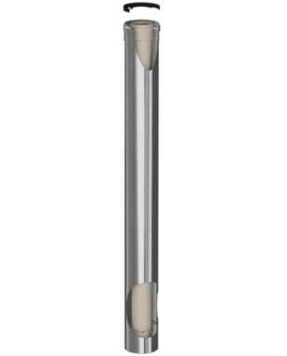Tubo de chimenea coaxial macho-hembra diámetro 125/200mm de 1000mm polipropileno/inox con referencia 125200-1000MH45 de la marca FIG