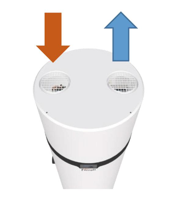 Bomba de calor para ACS con wifi Ferroli EGEA TECH HT de 200 litros con referencia 2CP0022F de la marca FERROLI
