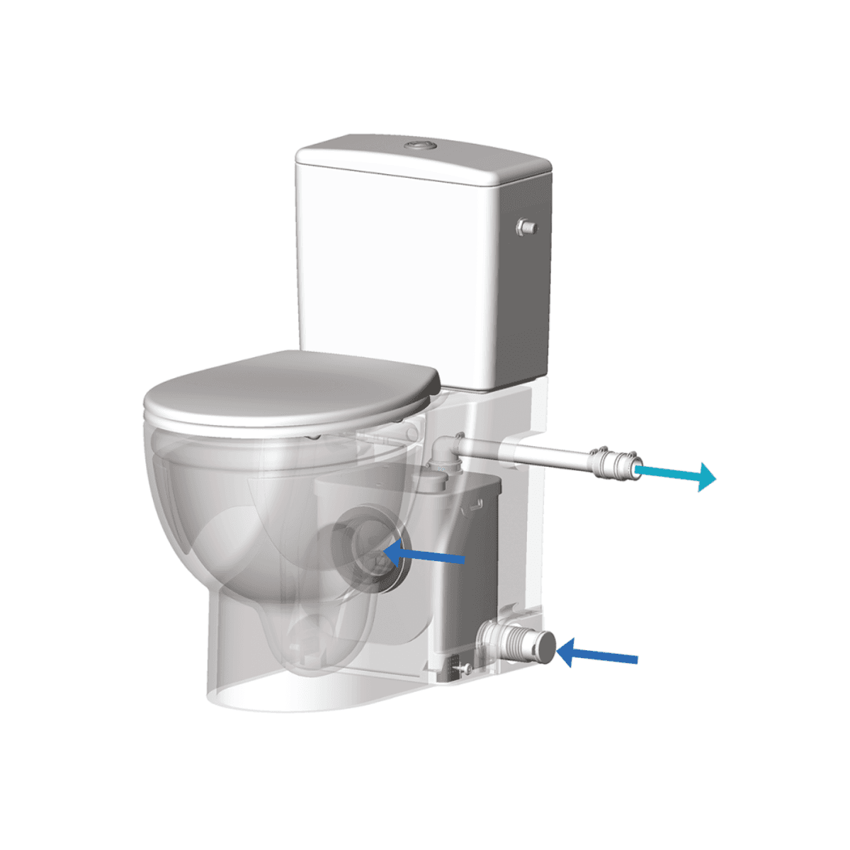 Inodor amb triturador SFA Saniflush amb referència SANIFLUSH de la marca SFA SANITRIT