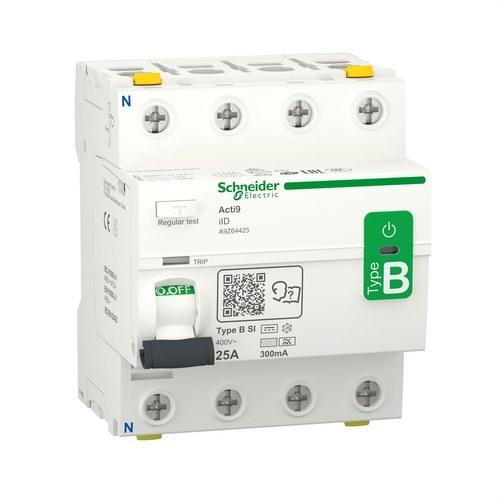 Diferencial Schneider Electric Acti9 iID 4P 25A 300mA B-SI con referencia A9Z64425 de la marca SCHNEIDER ELECTRIC